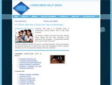 Tablet Screenshot of consumerhelpindia.com